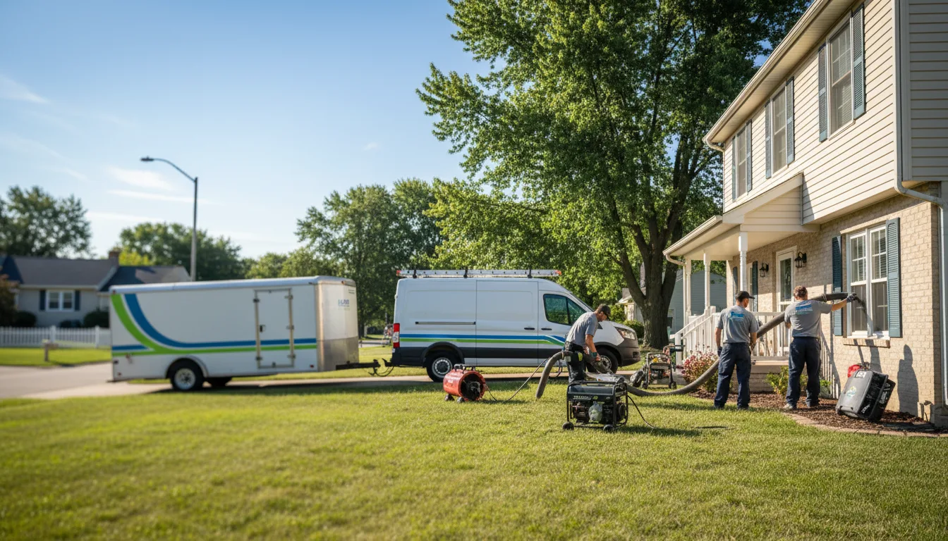 Flooded Basement Restoration And Cleanup With Repair in Newark, OH near me